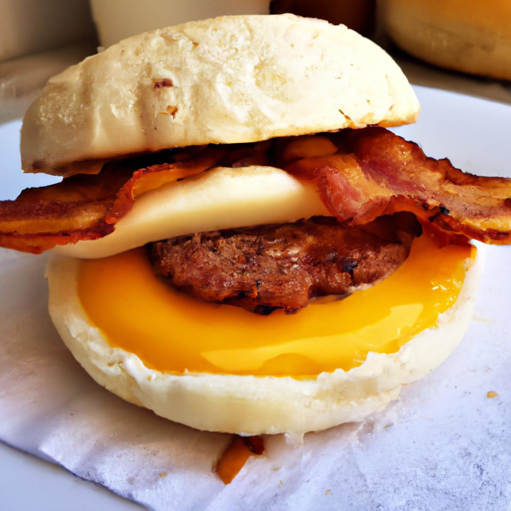Recept voor: Burger: Breakfast Burger (met ei en spek)